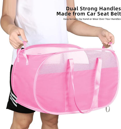 100L Collapsible Laundry Baskets, Tear Proof Pop Up Laundry Hamper - Image 6