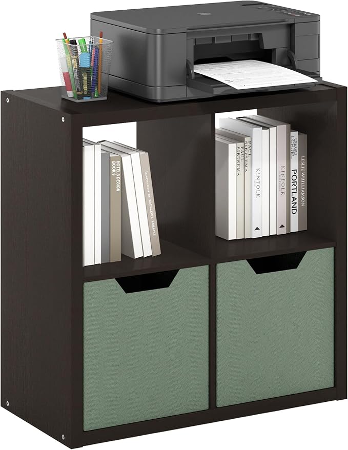4-Cube Cubicle Bookshelf, Cube Bookcase - Image 5
