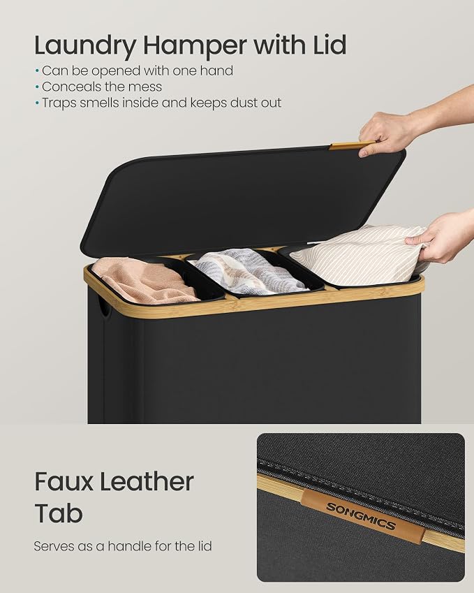 SONGMICS Laundry Hamper, Laundry Sorter - Image 4