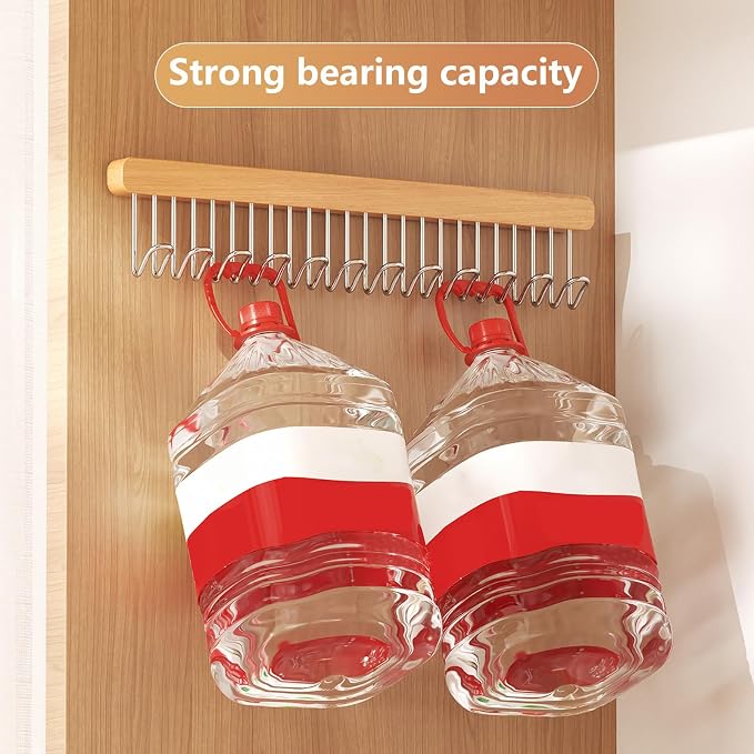 2 Pack Closet Valet Rod, Pull Out Belt Hanger - Image 9