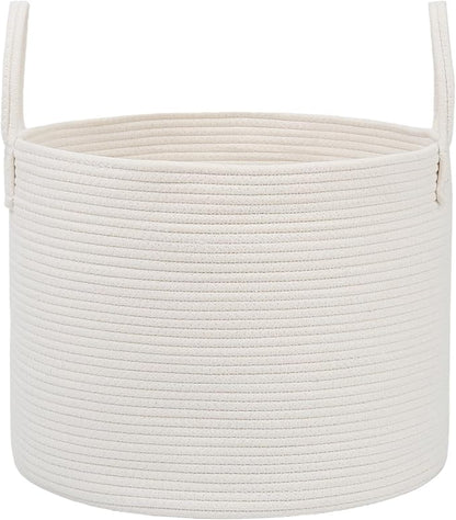 JMvicyroam 115L Extra Large Machine Washable Cotton Rope Blanket Basket | by JMvicyroam