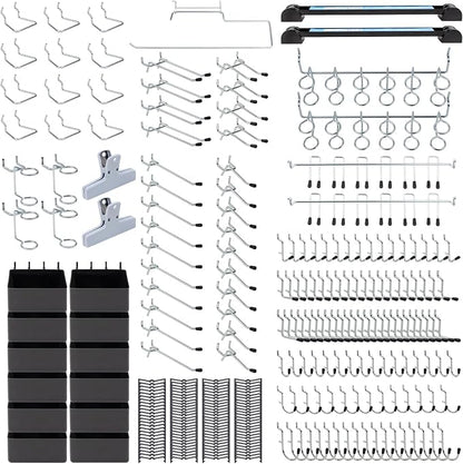 283PCS Metal Pegboard Hooks Organizer Kit by MSLANE