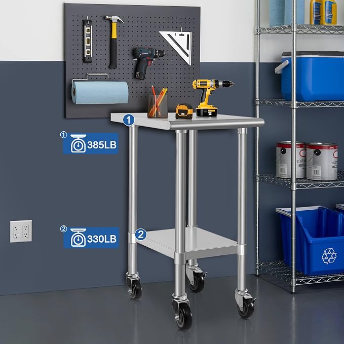 HARDURA Stainless Steel Commercial Table Prep & Work Table - Image 4