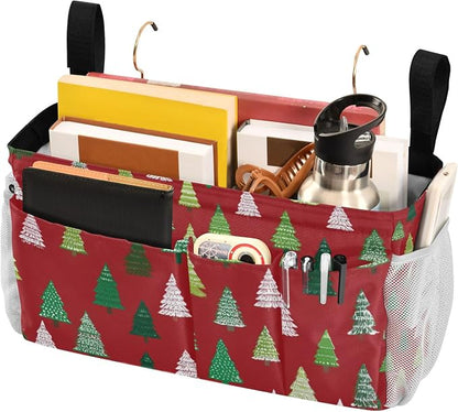 Christmas Trees White Green Bedside Caddy - Image 3