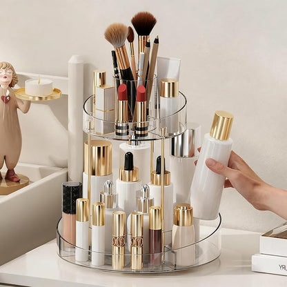 2 tier Makeup Organizer Countertop, 360 Rotating Makeup Organizer - Image 6