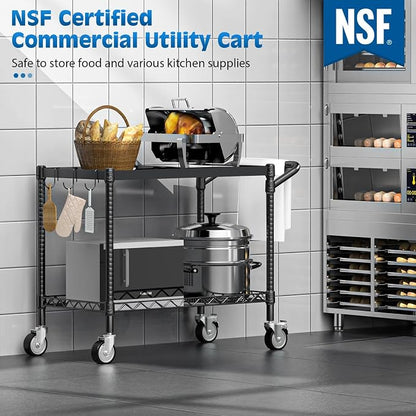 Leteuke 2 Tier Utility Cart - Image 2
