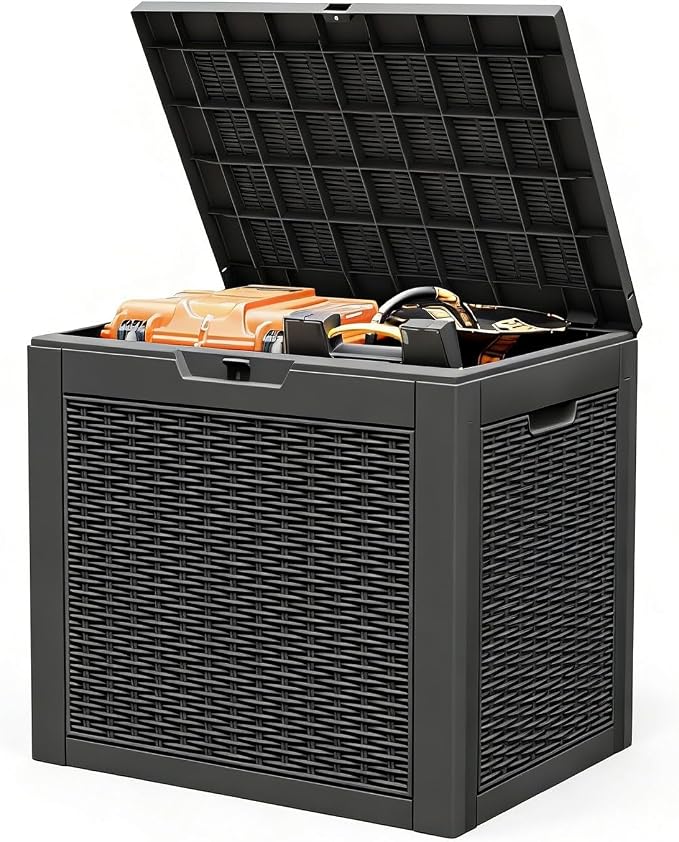 Outdoor Storage Deck Boxes Waterproof, Waterproof and UV Resistant Outdoor by NBYSGO