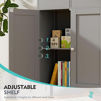 Vongrasig Bathroom Storage Cabinet, 42.5" H Freestanding Floor Cabinet | Wooden - Image 4