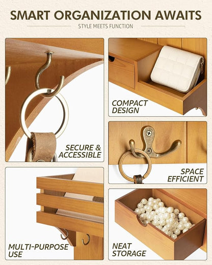 Rebee Vision Farmhouse Key Holder Wall Mount - Image 5