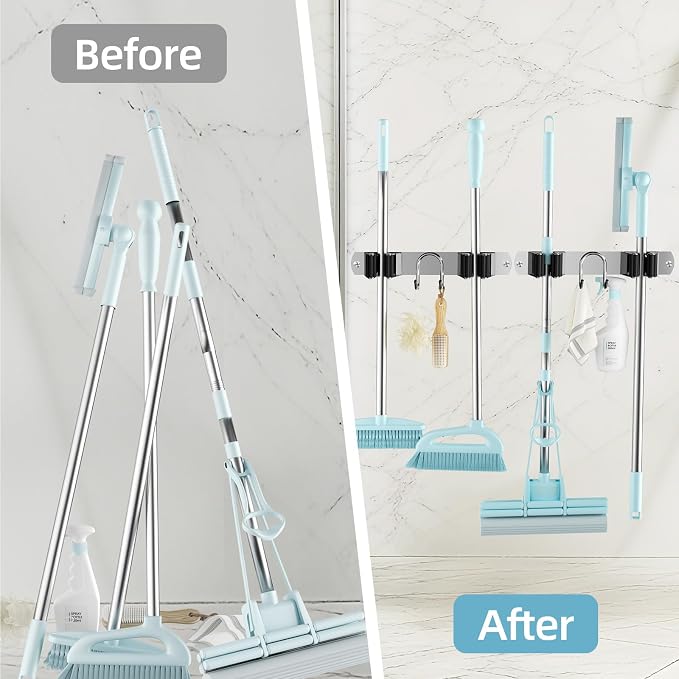 Broom Holder Wall Mount, Broom Hanger - Image 8