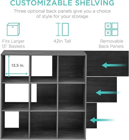 Best Choice Products 9-Cube Storage Organizer, 13.5in Shelf Opening, Display - Image 3