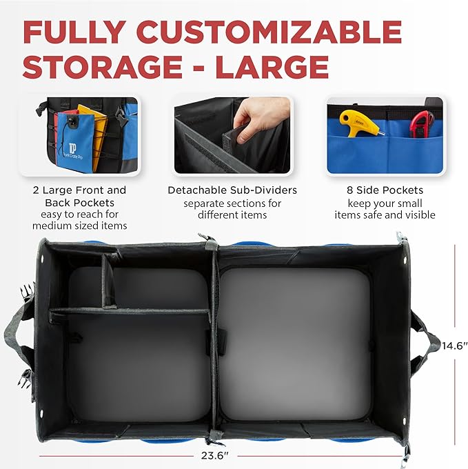 TRUNKCRATEPRO Car Trunk Organizers | Trunk Organizer, Car Storage Organizer - Image 2