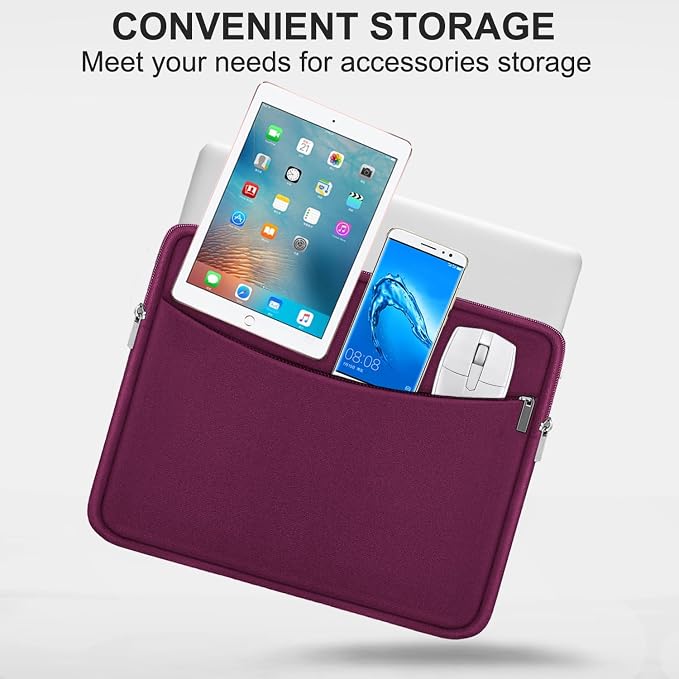 Laptop Case 15.6 inch, Shockproof Protective Laptop Cover Carrying Computer Bag - Image 2
