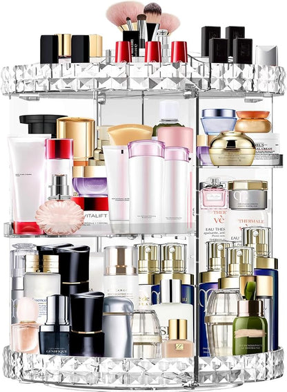 Makeup Organizer 360 Degree Rotating 7 Adjustable Layers Large Capacity - Image 7