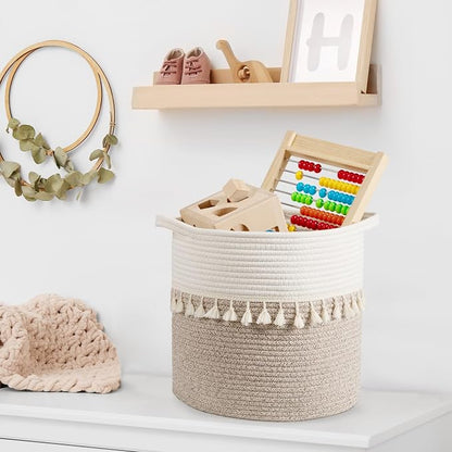 danpinera Storage Baskets, 3 Pack Soft Round Storage Bins - Image 7