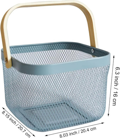 AJIODA Metal Mesh Wire Basket, Small Steel Basket - Image 2