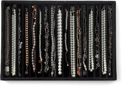 Large Jewelry Organizer for Drawer Insert Velvet Stackable Jewelry Trays for by Unknown