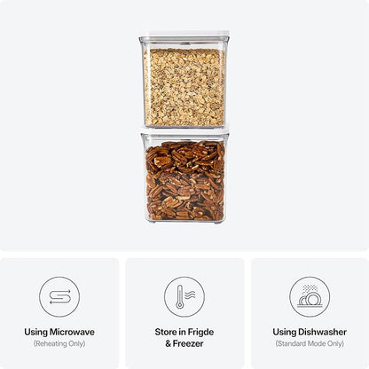 VAKUEN Premium Airtight Food Storage Containers, Rectangular 2PC-SET, Smart - Image 4