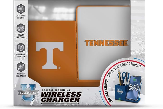 SOAR NCAA Unisex Cell Phone Wireless Charging Stand and Desktop Organizer - Image 3