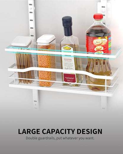 Moforoco White 6-Tier Over Door Pantry Organizer, Pantry Organization Storage - Image 6