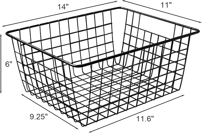14" Upright Freezer Storage Baskets, Bathroom Organizing - Image 2