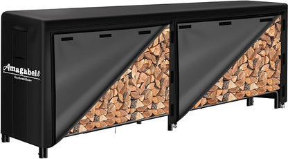 Amagabeli 8ft Firewood Log Rack by AMAGABELI+GARDEN+%26+HOME