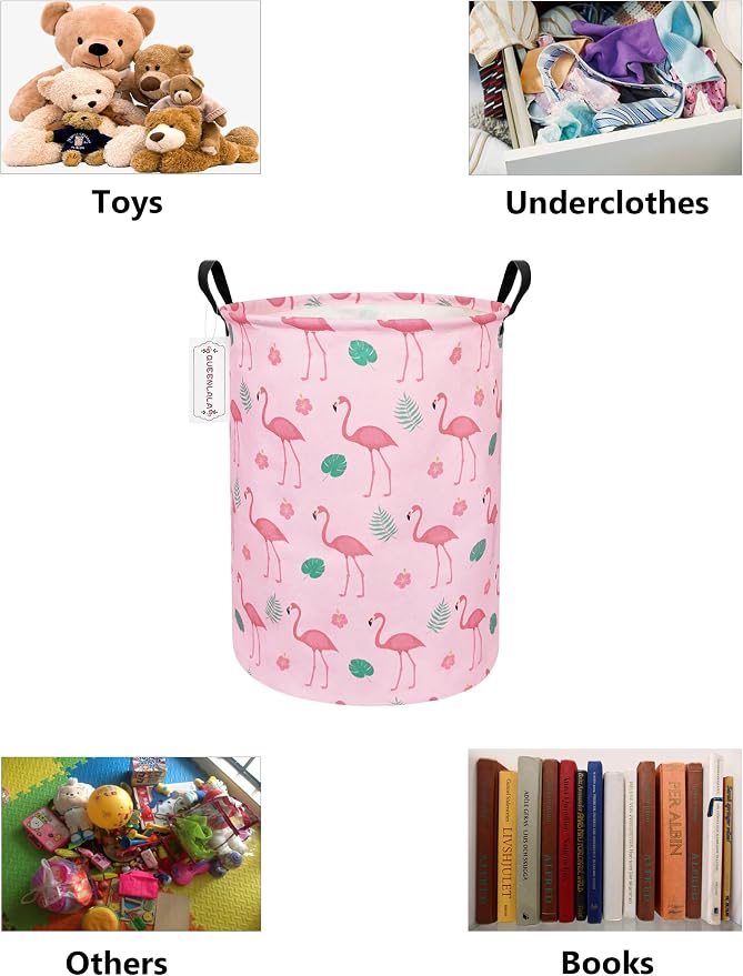QUEENLALA Large Storage Basket, Laundry Hamper/Bathroom/Home Decor/Collapsible - Image 3