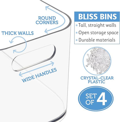 STORi Bliss 10" x 6" Open Clear Pantry Organizer Bin, Plastic Containers - Image 8