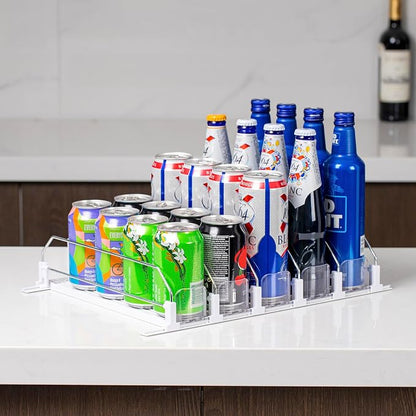 RULA Drink Organizer for Fridge, Self-Pushing Soda Can Dispenser for Mini - Image 6