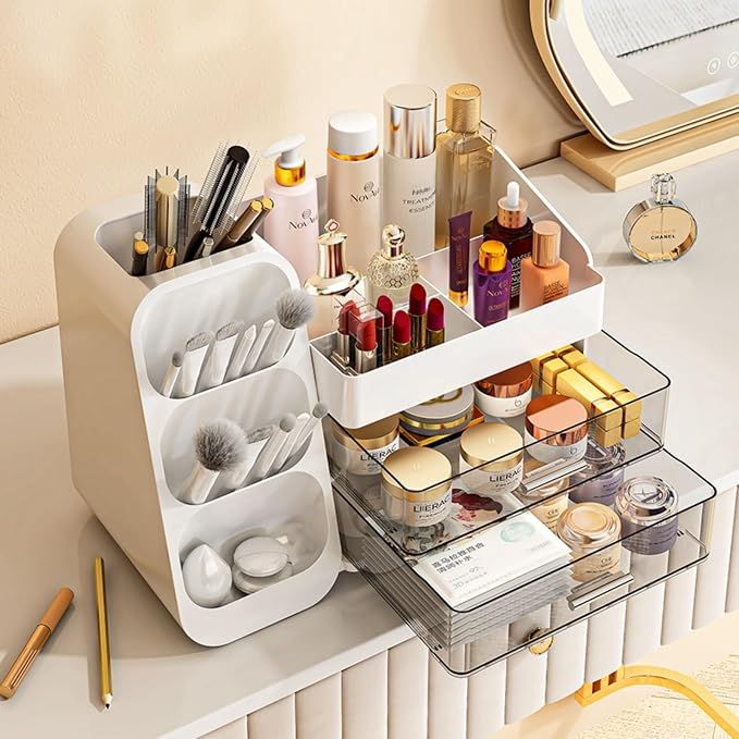 Makeup Organizer with Drawers, Large Capacity Countertop Organizer - Image 8