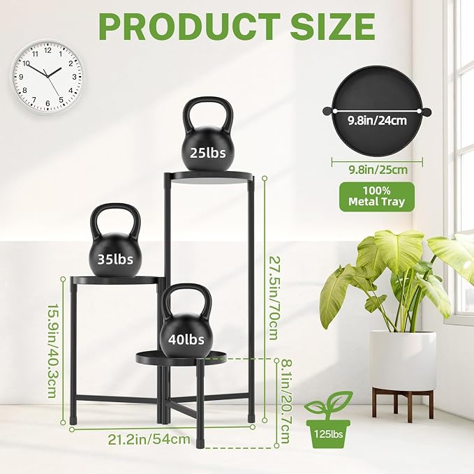 iDavosic.ly 3 Tier Large Plant Stand Indoor - Image 3