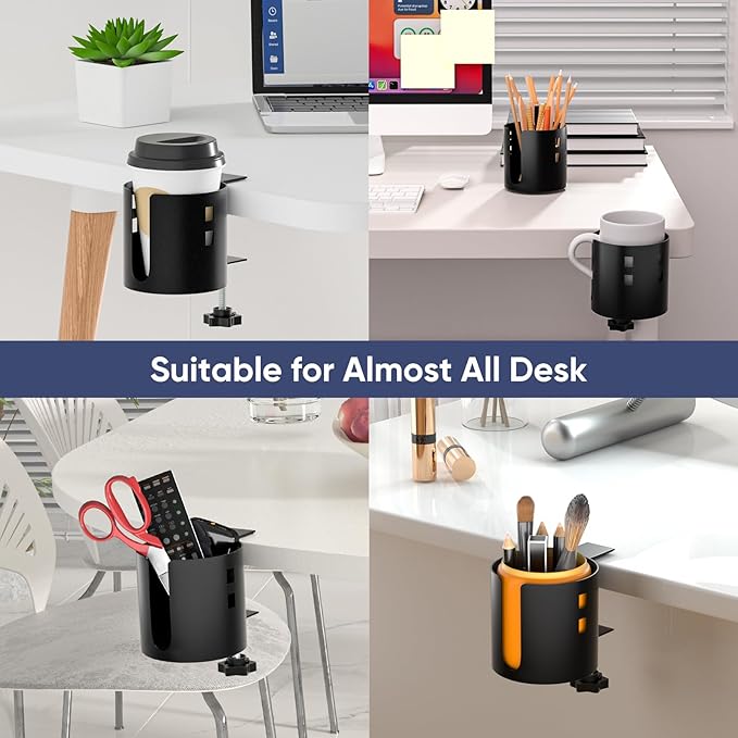 Deeper Desk Cup Holder, OOKUU Anti-Spill Cup Holder - Image 6