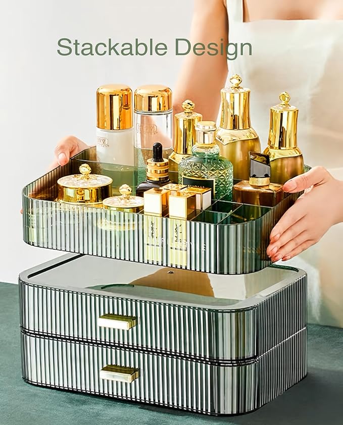 Makeup Organizer for Vanity, Large Desk Organizer - Image 3