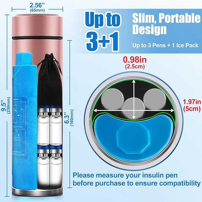 Portable Insulin Pen Cooler Travel Case – 60H Insulin Travel Case - Image 2