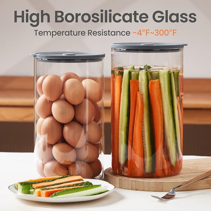 Extra-Large Glass Flour and Sugar Storage Containers - Image 5
