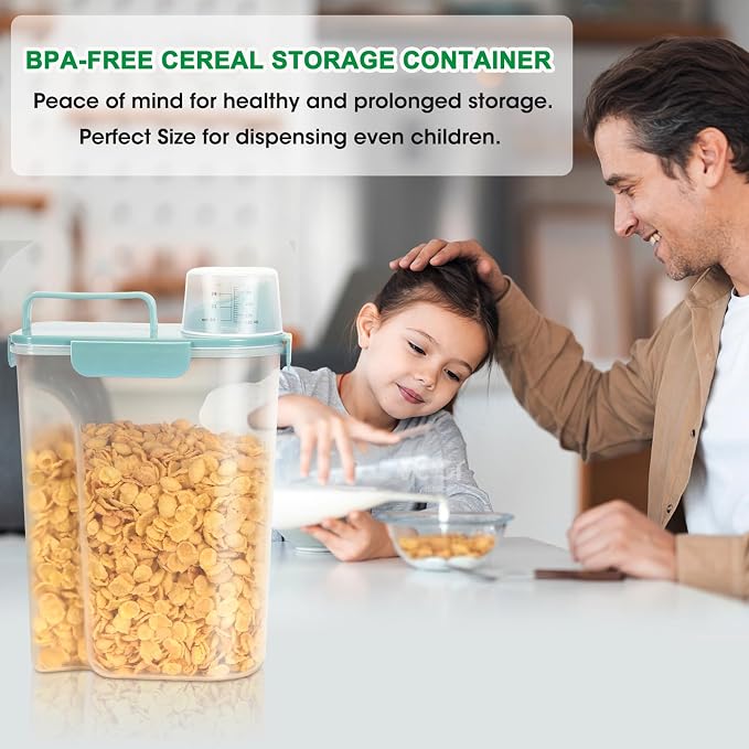 TBMax Airtight Rice Container 10 Lbs Cereal Dispenser, Small Pet Cat Dog Food - Image 5