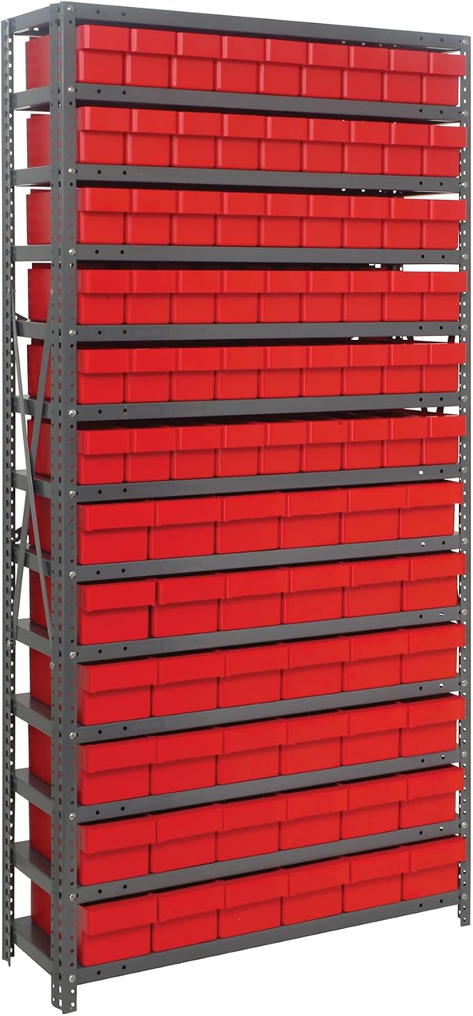 Quantum Storage Systems 1875-624RD Solid Heavy Duty 13 Shelves 90 Super Tuff by QuantumStorageSystems