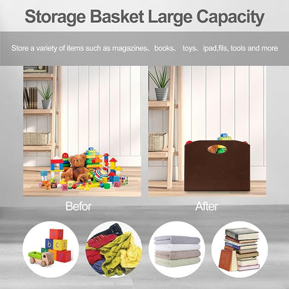 Magazine Rack Floor foldable Magazine Holders Basket Organizer Newspaper - Image 4