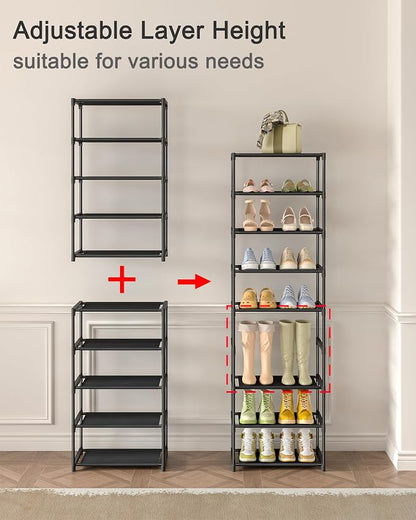 Autonomier 5-Tier Extra Small Shoe Rack, Narrow Space-Saving Organizer - Image 4