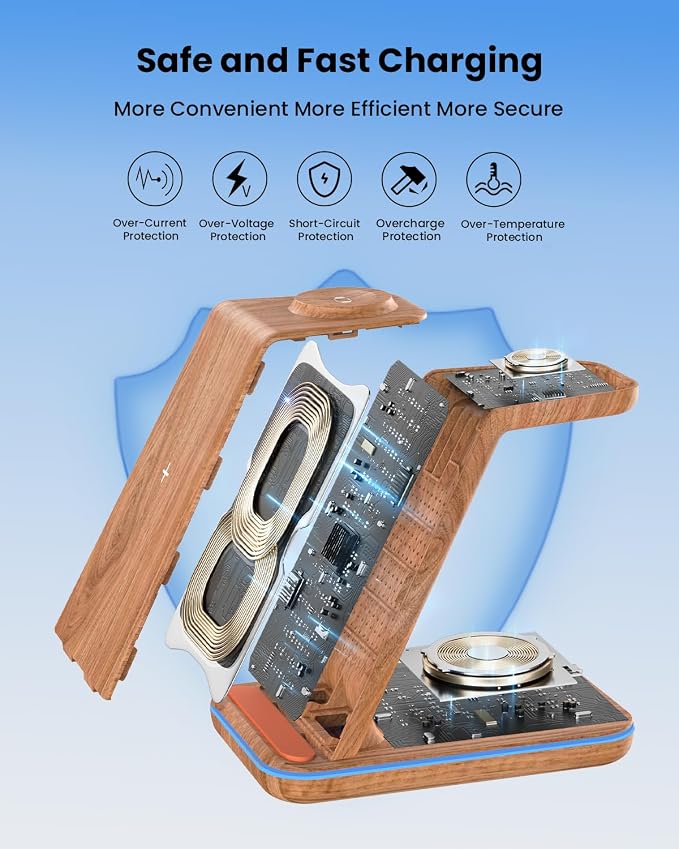 3 in 1 Wireless Charging, Wireless Charger Stand - Image 4