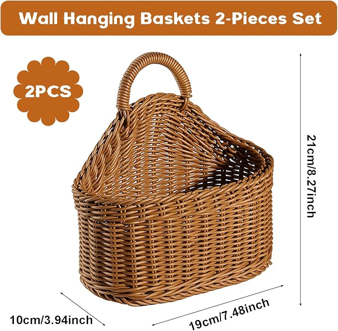 2 Pcs Hanging Storage Baskets, Potato Garlic Onion Pantry Storage Baskets - Image 2