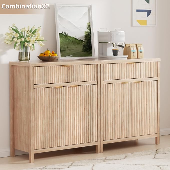 Wooden Sideboard Buffet Cabinet - Image 2