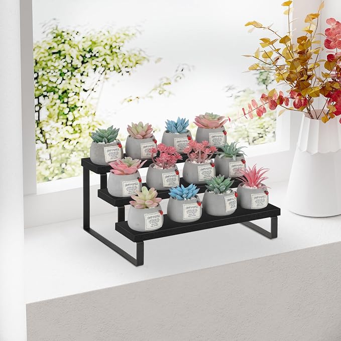 YINMIT Wooden Display Riser Stand, Tiered Perfume and Cologne Organizer Stand - Image 6