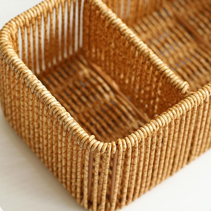 Natural Rattan Tissue Box Organizers - Image 6