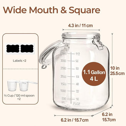 ComSaf Large Glass Storage Containers - Image 4