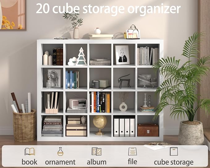 Sturdy Wooden Bookshelf with Storage Bins - Image 6