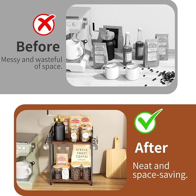 KLM 2 Tier Coffee Bar Organizer - Image 5