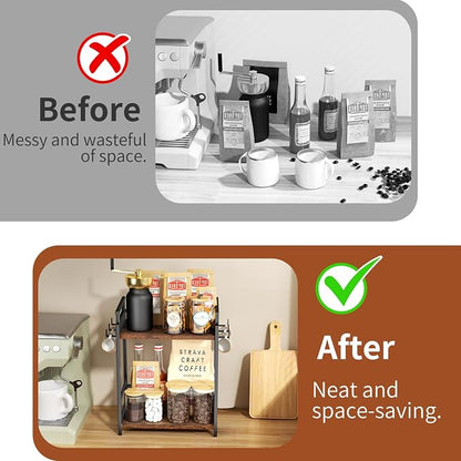 KLM 2 Tier Coffee Bar Organizer - Image 5