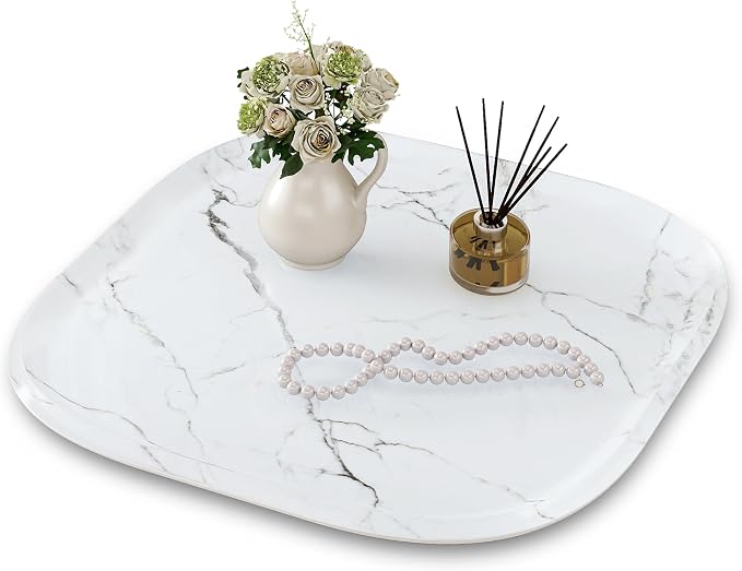 Vanity Decorative Tray, Bathroom Tray Countertop Organizer by SSTBLEV