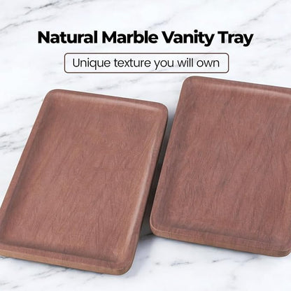 Marble Vanity Tray, 11.8in Sandstone Bathroom Kitchen Tray - Image 4